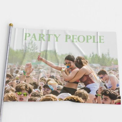 Sablio Vlajka s vlastním potiskem: 60x40 cm – Zboží Dáma