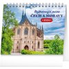 Kalendář Stolní Nejkrásnější místa Čech a Moravy 16,5 × 13 cm 2024