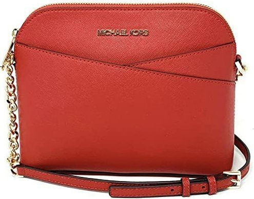 Michael Kors jet set travel dome crossbody kabelka chili červená