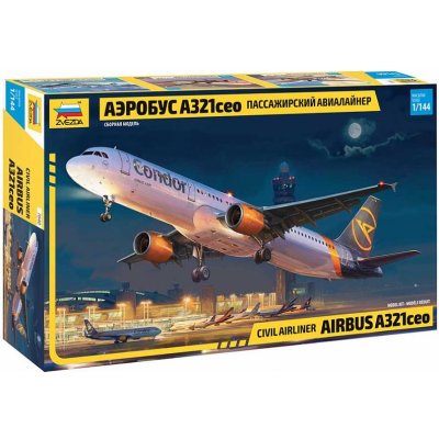 Zvezda Letadlo Airbus A321ceo stavebnice 1:144