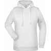 Dámská mikina James & Nicholson dámská mikina s kapucí Basic Hoody JN795 Bílá