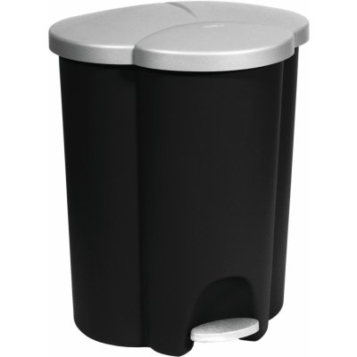 Curver TRIO PEDAL BIN 40L Odpadkový koš 47,8 x 39,4 x 59,2 cm černý 03942-26 – Zboží Mobilmania