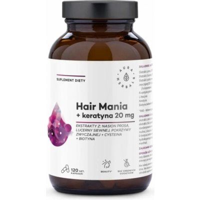 Aura Herbals Hair Mania + Keratin 20 mg 120 ks – Hledejceny.cz