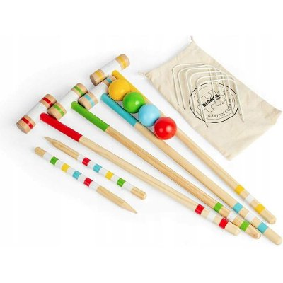 Bigjigs Toys Dřevěný kroket Garden – Sleviste.cz