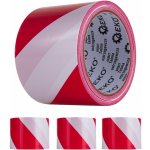 Geko Páska výstražná 75 mm x 100 m G01827 červeno-bílá – Zboží Dáma