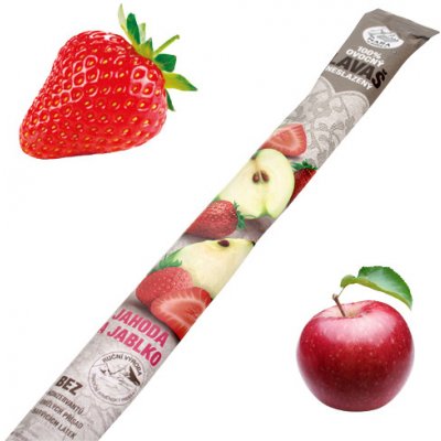 NARA natur JAHODA a jablko ovocný lavaš NESLAZENÝ 140 g – Hledejceny.cz