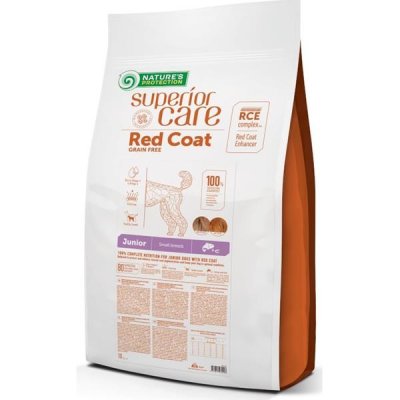 Nature's Protection Superior Care Red Coat Junior Mini Breed Grain Free Salmon 10 kg – Hledejceny.cz