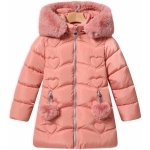 Glo Story srdíčko zimní kabát růžový – Sleviste.cz