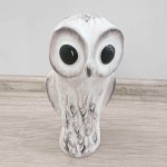 Andreas keramika Keramický hnědý svícen na čajovou svíčku Sova, 22 x 10 cm – Hledejceny.cz