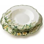 Affekdesign Porcelánová jídelní sada LEA Elegant bílá zelená 18 ks – Zboží Mobilmania