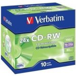 Verbatim CD-RW 700MB 8-12x, SERL, slimbox, 5ks (43167) – Zboží Živě