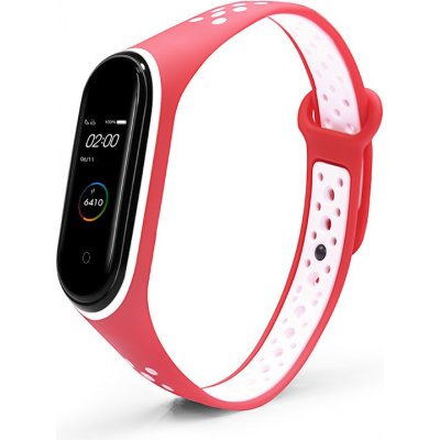 Xiaomi Mi Band 3/4 náhradní náramek Sportovní prodyšný Červeno bílý MBSCZ-4SPPRCBL – Zbozi.Blesk.cz