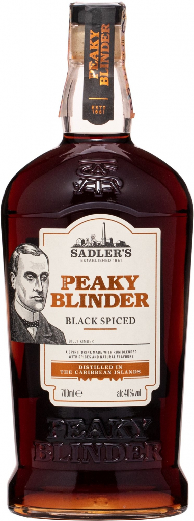 Peaky Blinder Black Spiced rum 40% 0,7 l (holá láhev)
