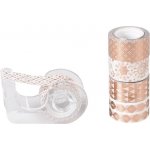 Heyda bronzovo bílé 1,2 cm x 3 m 5ks – Zboží Dáma