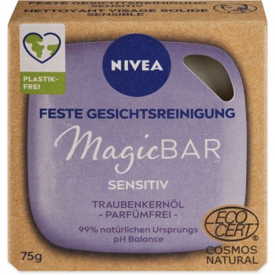 Nivea Magic Bar sensitiv čisticí pleťové mýdlo pro citlivou pleť 75 g – Zbozi.Blesk.cz