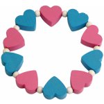 Dětský náramek s růžovými a modrými srdíčky – Zboží Dáma