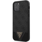 Pouzdro Guess 4G Triangle Apple iPhone 12/12 Pro šedé – Zboží Mobilmania