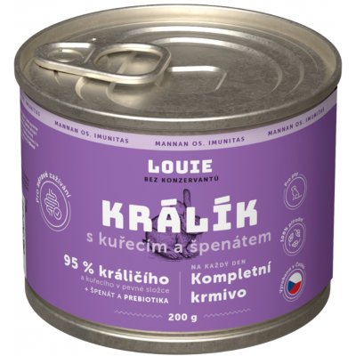Louie Králik s kuřecím a prebiotiky 200 g – Zboží Mobilmania