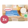 Příkrm a přesnídávka Babybio Brassé hruška skořice 3 x 2 x 130g