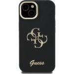 Guess PU Grained 4G Logo Stand Camera Frame pro iPhone 15 Black – Zboží Živě