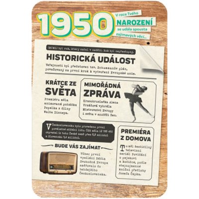 Blahopřaní 1950 - česky – Sleviste.cz