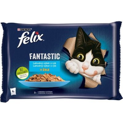 Felix cat Fant. mořské hody v želé 4 x 85 g – Hledejceny.cz