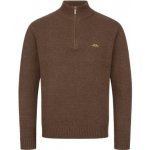 Svetr Blaser Lovecký se zipem hnědý – Zboží Dáma