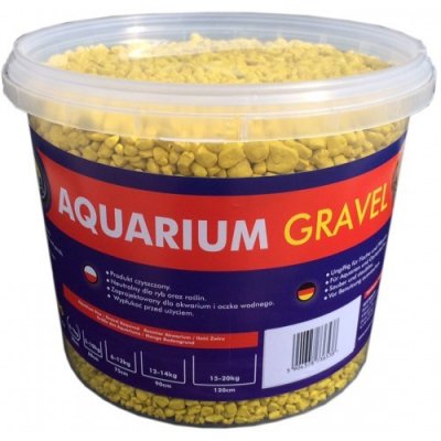AQUA NOVA Akvarijní štěrk žlutý 5kg/3l