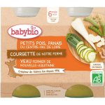 Babybio Hrášek a pastiňák s cuketou a telecím masem 2 x 200 g – Zboží Dáma