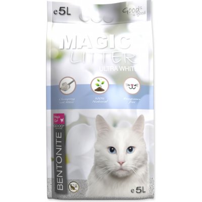 Magic Cat Magic Litter Bentonite Ultra White 5 l – Zboží Mobilmania