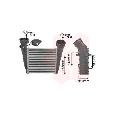 intercooler 1.9 TDi 74,85 a 96kW AUTAC, 2.0TDi 103kW 23020762 ŠKODA, VW – Zboží Mobilmania