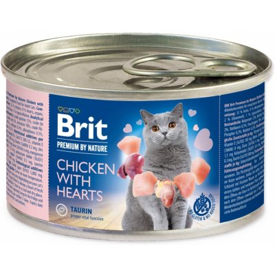 Brit Premium by Nature Cat Chicken with Hearts 200 g – Zbozi.Blesk.cz