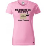 Dámské tričko s potiskem Narozeniny Růžová – Sleviste.cz