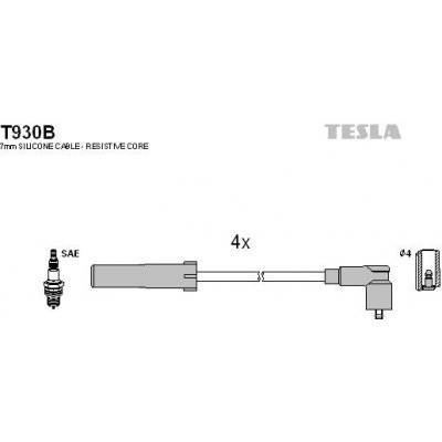 Sada kabelů pro zapalování TESLA T930B – Hledejceny.cz