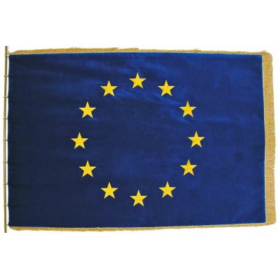 Slavnostní vlajka EU - sametová - 100 x 150 cm – Hledejceny.cz