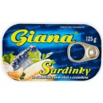 Giana Sardinky v rostlinném oleji s česnekem 125 g – Hledejceny.cz