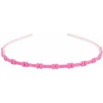 Úzká čelenka do vlasů světle růžová – Zboží Dáma