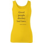 Tričko s potiskem Good People FG dámské Žlutá – Zboží Dáma