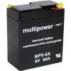 Olověná baterie Multipower MP9-6A A9680 6V 9Ah