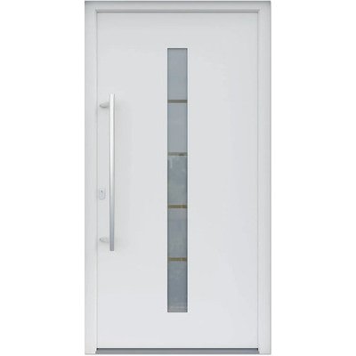 ARON vchodové dveře 3111-1 bílé 100 x 200 cm L – Hledejceny.cz