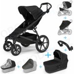 Thule Set 7v1 Urban Glide 4-wheel Black 2024 + pláštěnka + ochranná síť + madlo + korba Black + pláštěnka + ochranná síť na korbu – Zboží Dáma