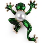 Prima-obchod Brož žába, chameleon 3 zelená žába – Zboží Dáma