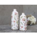 Keramická dekorační váza s květy Floral Étel - Ø 11*26cm - Chic Antique – Hledejceny.cz