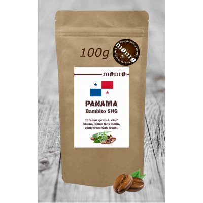 Monro Panama Bambito SGH káva Arabika zrnková 0,1 kg – Hledejceny.cz