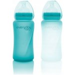 Everyday Baby Láhev sklo senzor turquoise 240ml – Zbozi.Blesk.cz