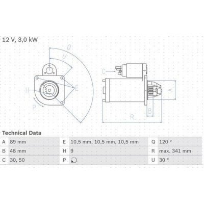 BOSCH 0 986 013 480 Startér (0986013480) – Zbozi.Blesk.cz