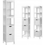 Vasagle Koupelnová skříňka Jone, bílá – Zboží Dáma