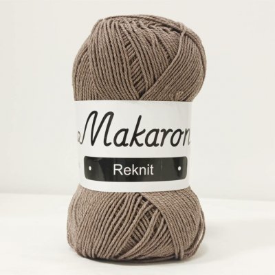 Makaron Reknit béžová tmavá 2mm – Zboží Dáma