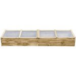 vidaXL Pařeniště FSC impregnovaná borovice 200 x 50 x 35 cm – Zboží Dáma