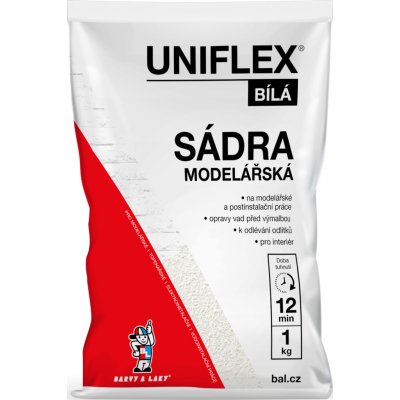 Uniflex sádra bílá, modelářská, 1 kg – Hledejceny.cz